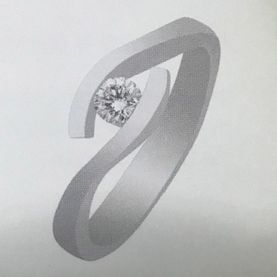 Joyeria Gil anillo solitario con diamante